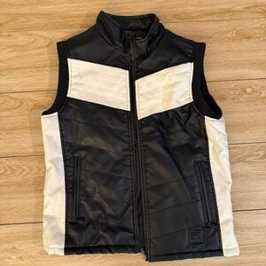 Black and White Men's Vest